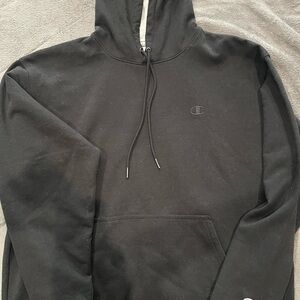 Champion Black Hoodie Sweater